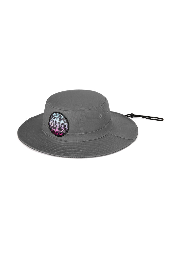 Sunset Shred Club Boonie (Charcoal - Waxed Cotton)