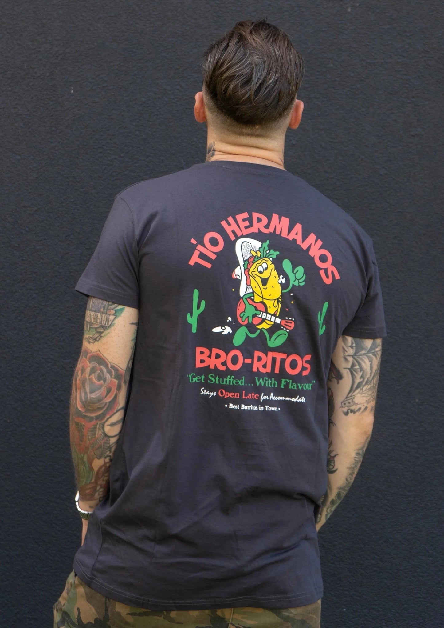 bro-ritos tee (charcoal)