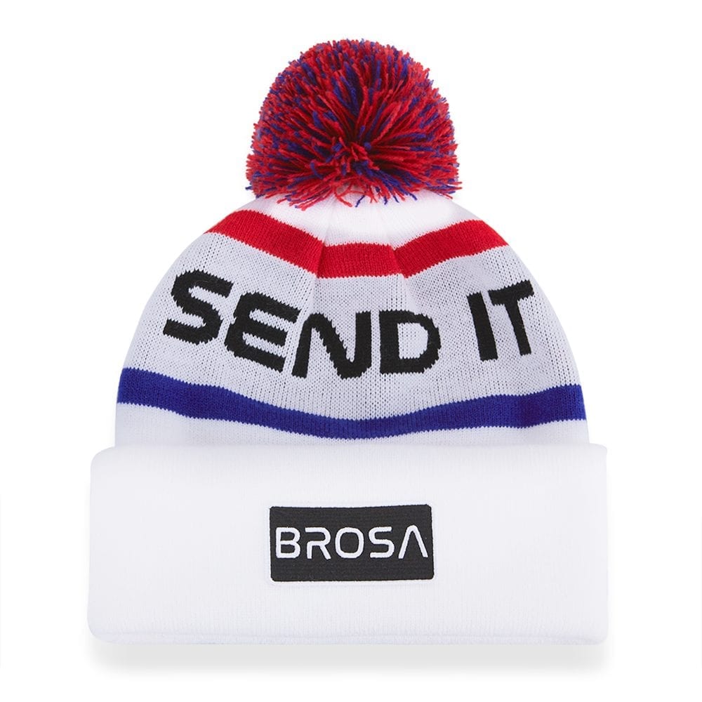 bro! send it to the moon bobble beanie