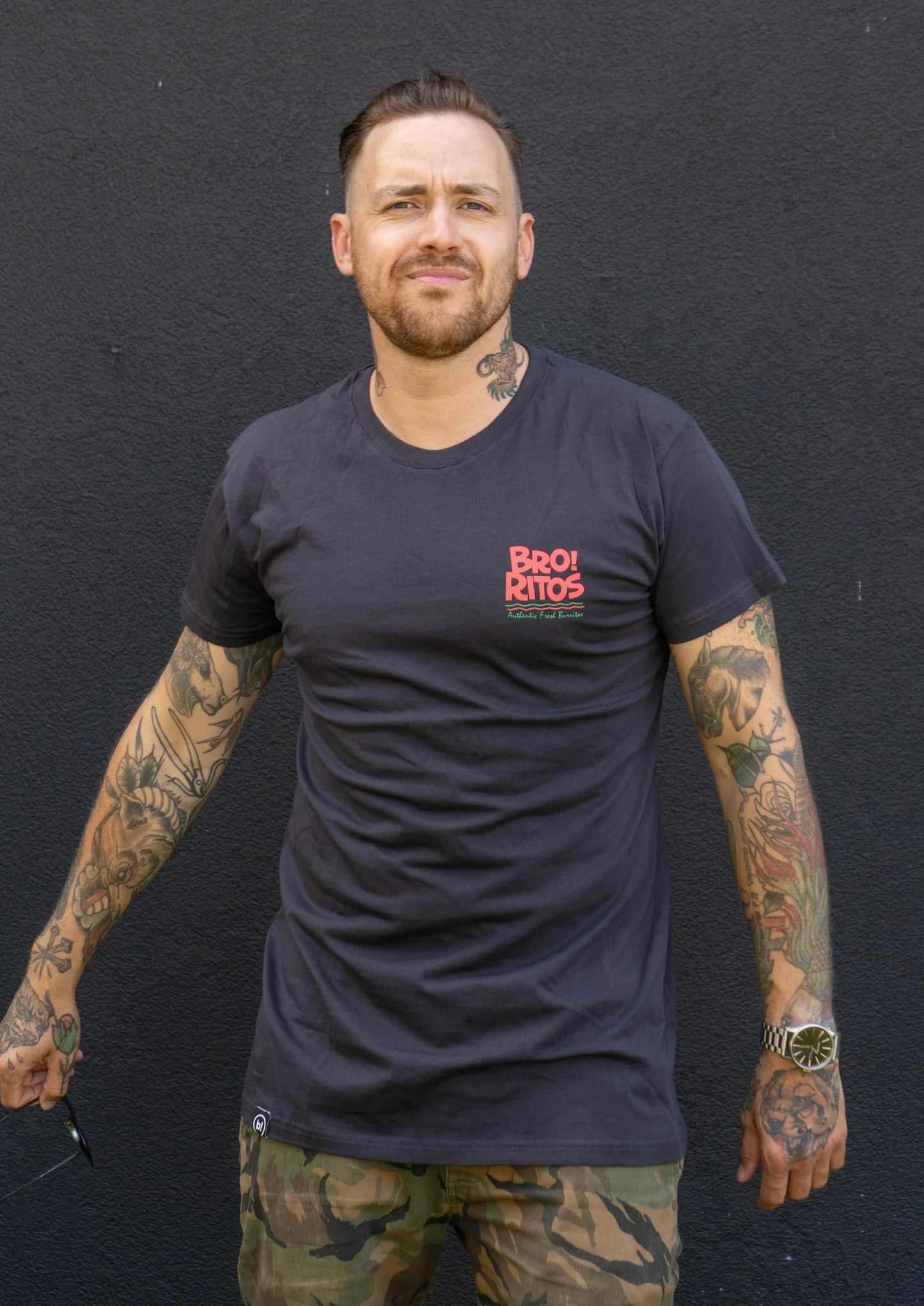 bro-ritos tee (charcoal)