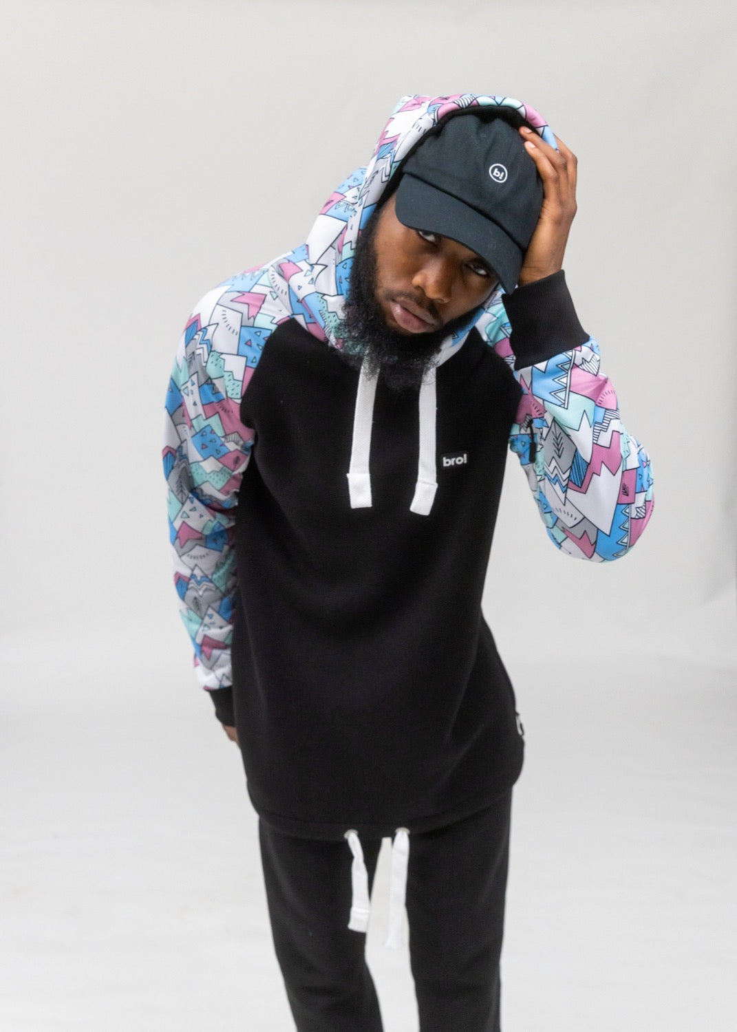 b! logo cap (black)